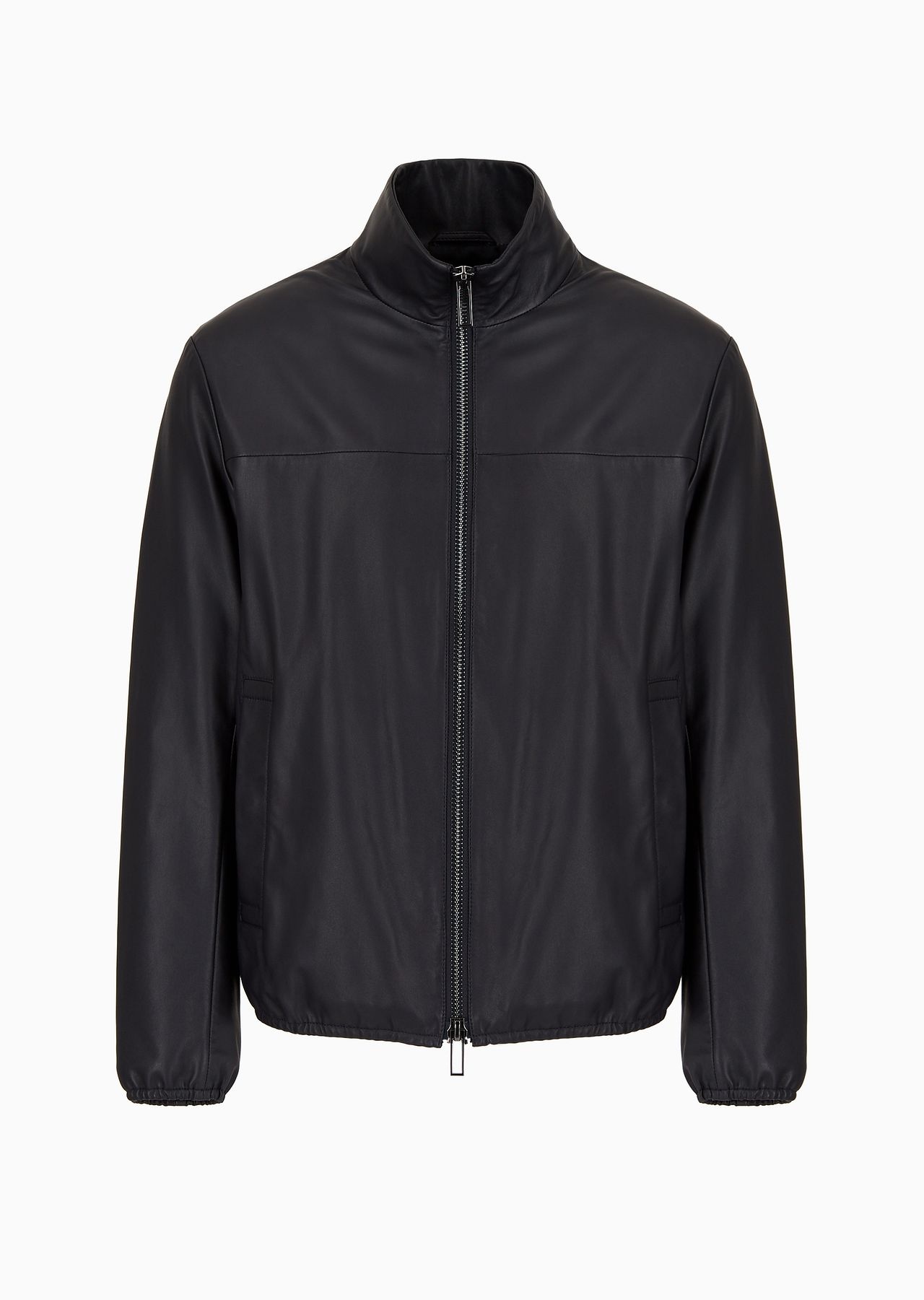 Semi-aniline nappa lambskin blouson with full-length zip - 1