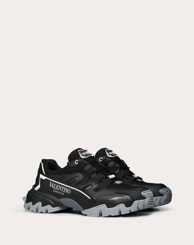 Valentino Climbers Sneaker in Fabric and Leather outlook