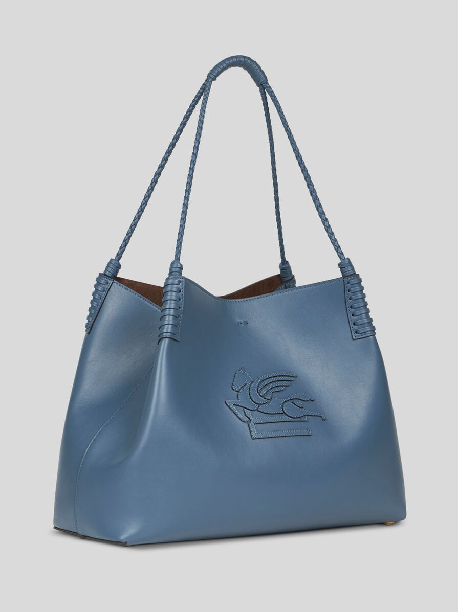 MEDIUM LIBRA TOTE BAG IN LEATHER - 6