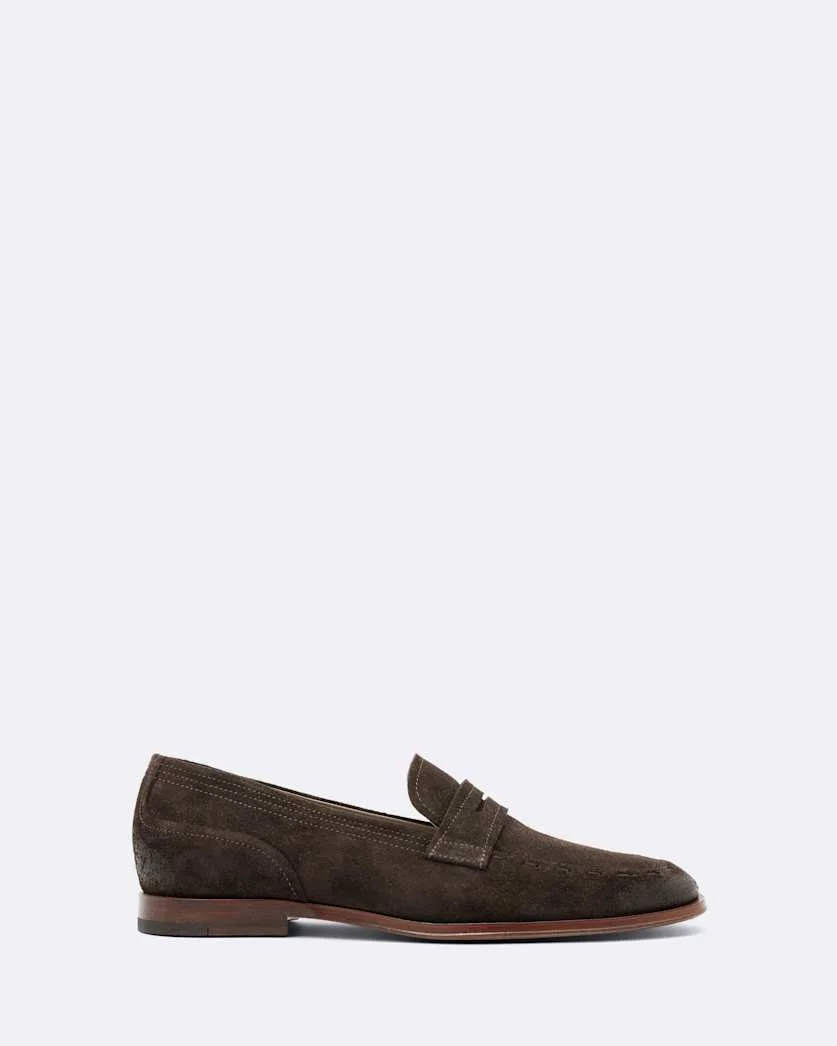 JULES HAND-STITCHED SUEDE LOAFERS - 1