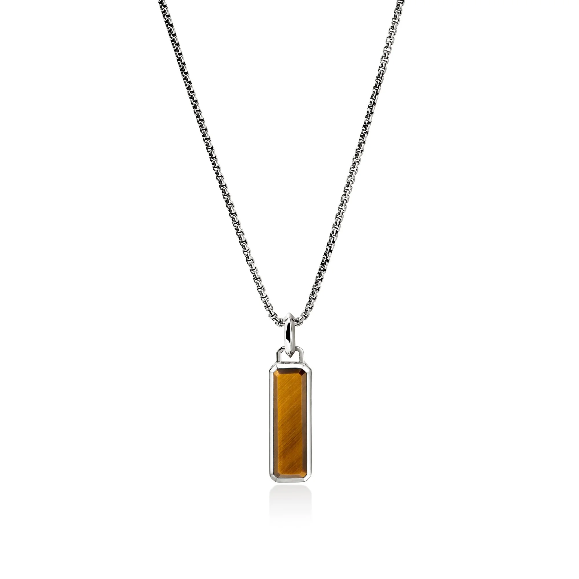 Tiger Eye Talisman Necklace, Sterling Silver - 1