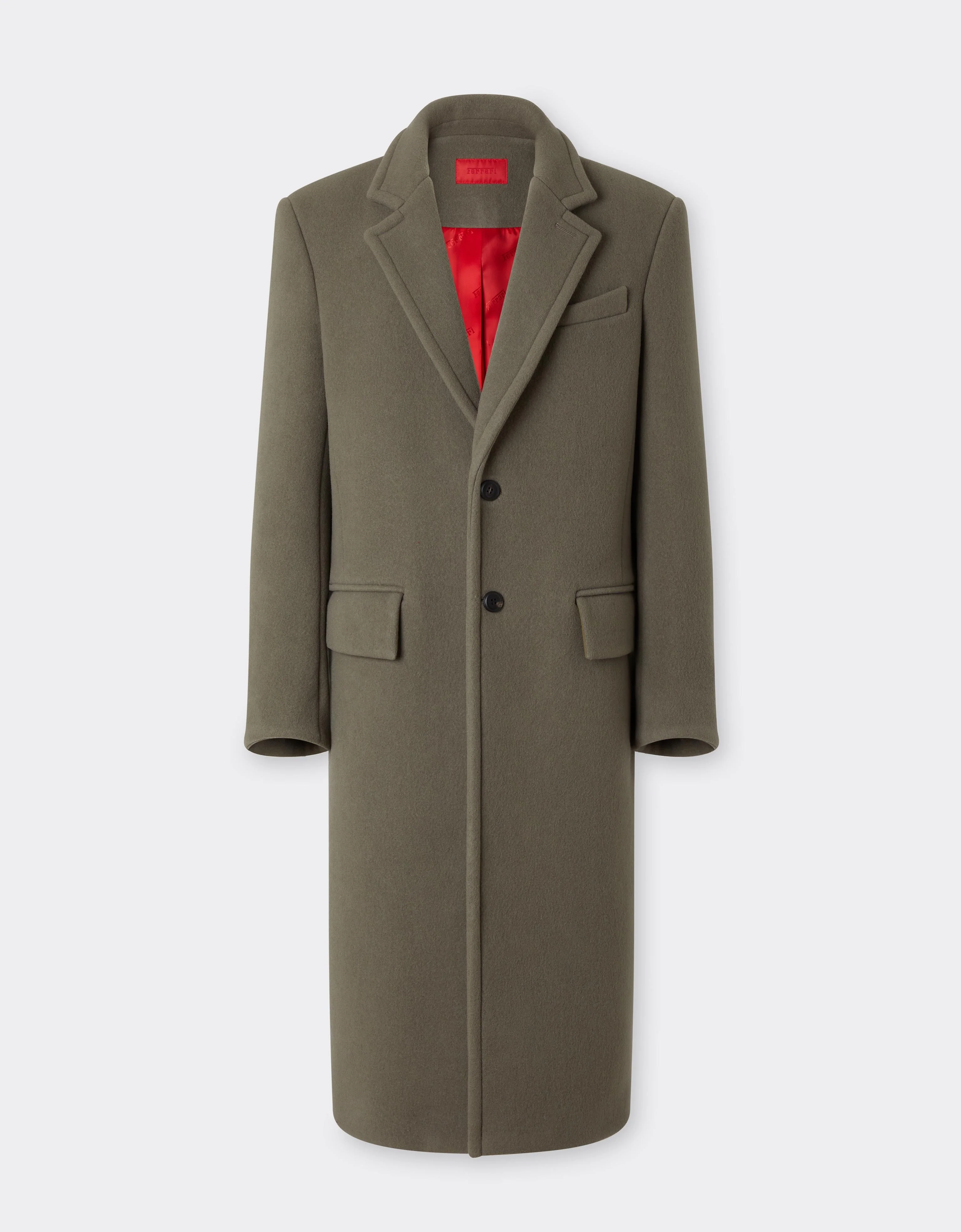 Single-breasted double-faced wool coat - 1