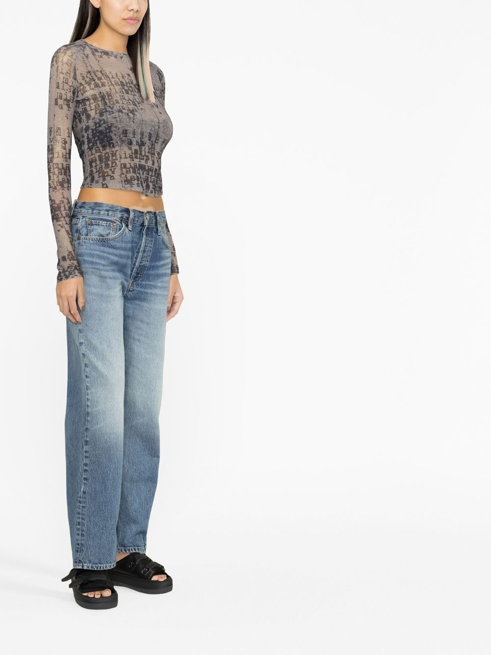 90s Low Slung denim jeans - 4