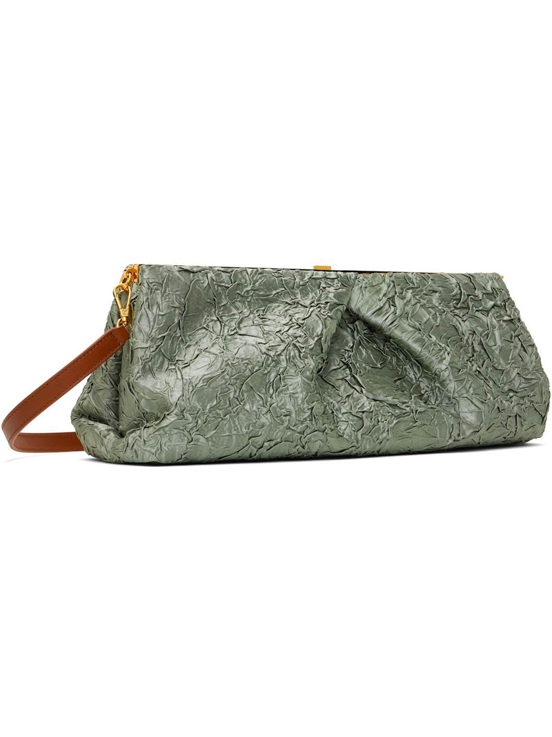 Dries Van Noten Gray Crushed Clutch outlook