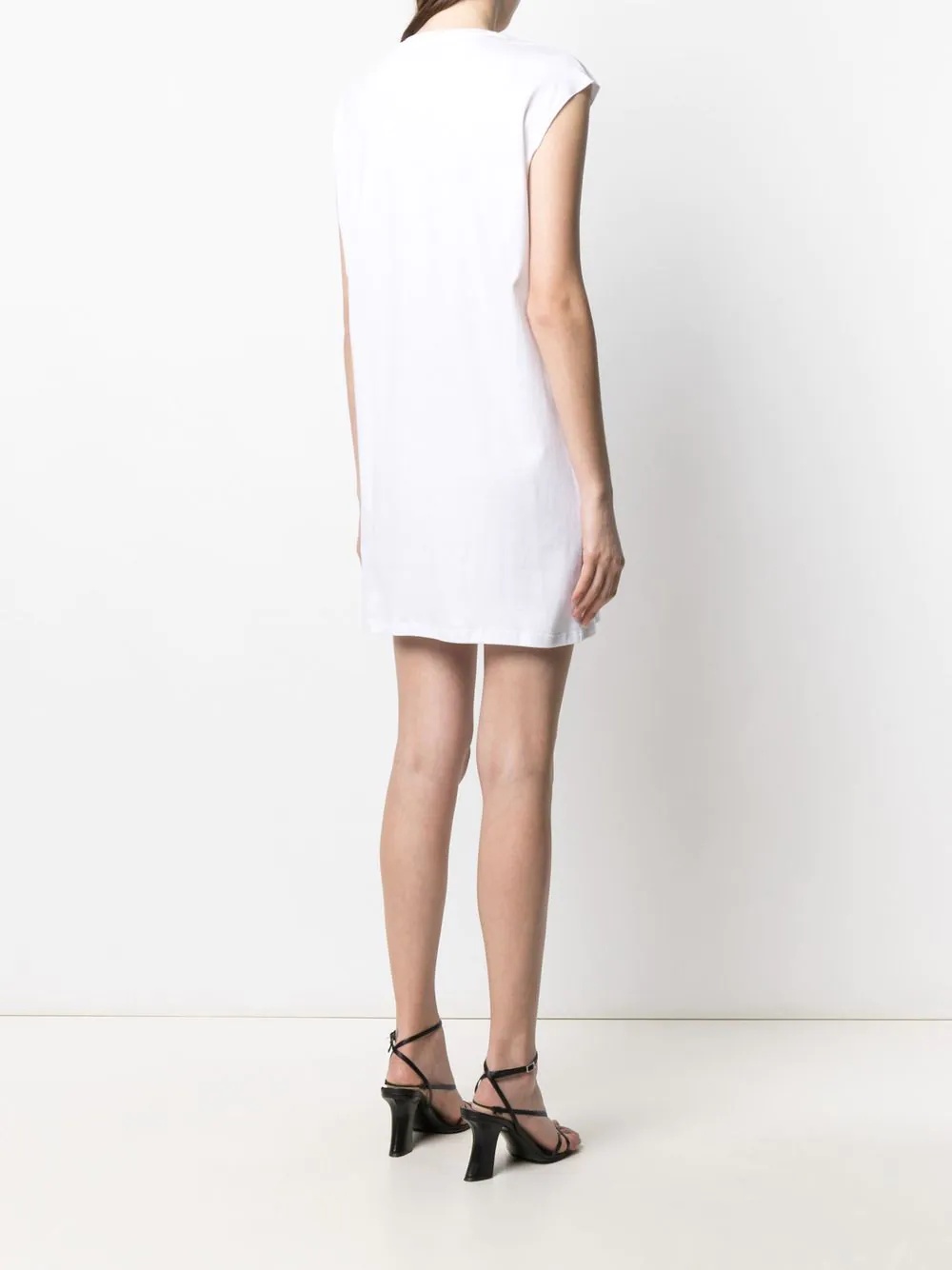 logo print T-shirt dress - 4