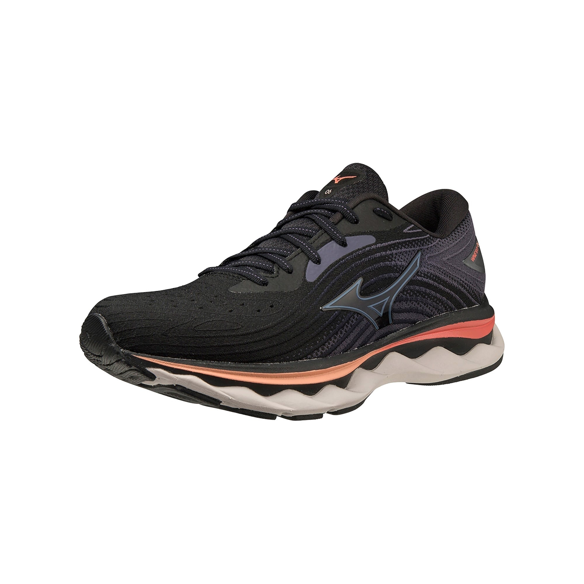 (WMNS) Mizuno Wave Sky 6 'Black Hot Coral' J1GD220222 - 3