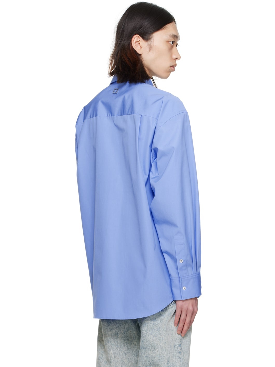 Blue Chest Pocket Shirt - 3