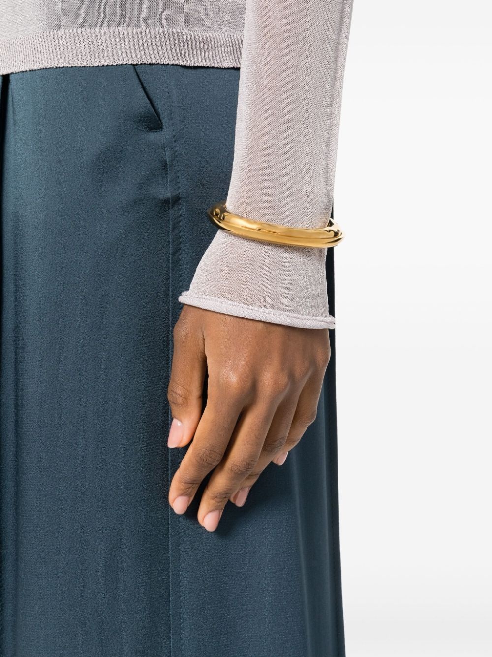 polished-finish cuff bracelet - 2