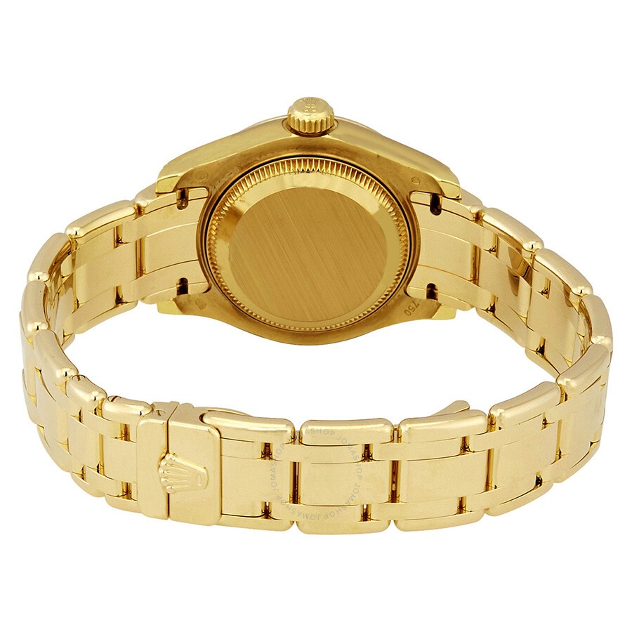 Rolex Lady-Datejust Pearlmaster White Dial 18K Yellow Gold Automatic Ladies Watch 80318WRPM - 3