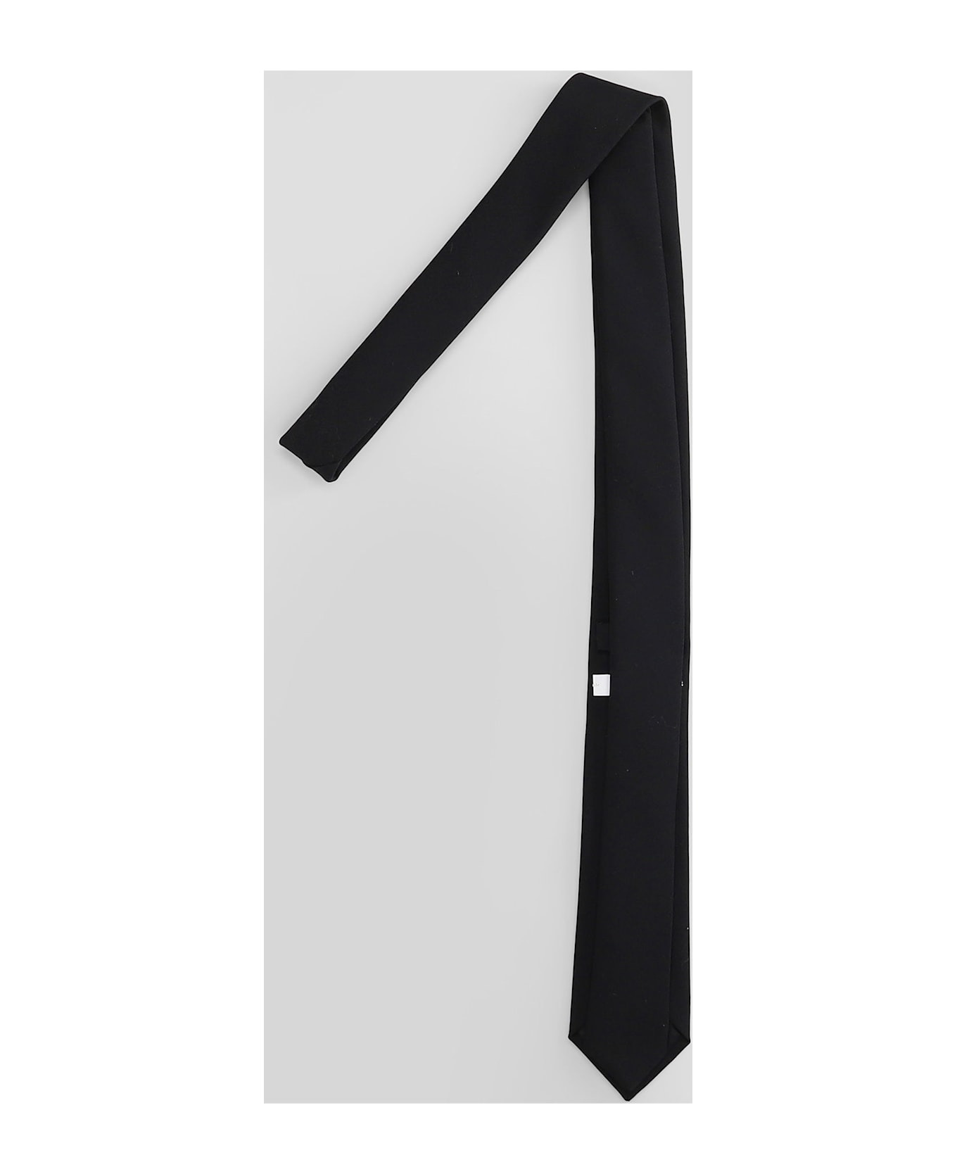 Tie In Black Wool - 3