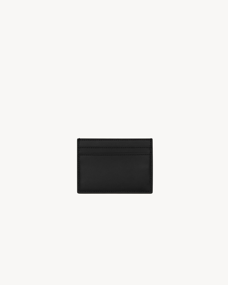 SAINT LAURENT TINY CASSANDRE CARD CASE IN MATTE LEATHER outlook