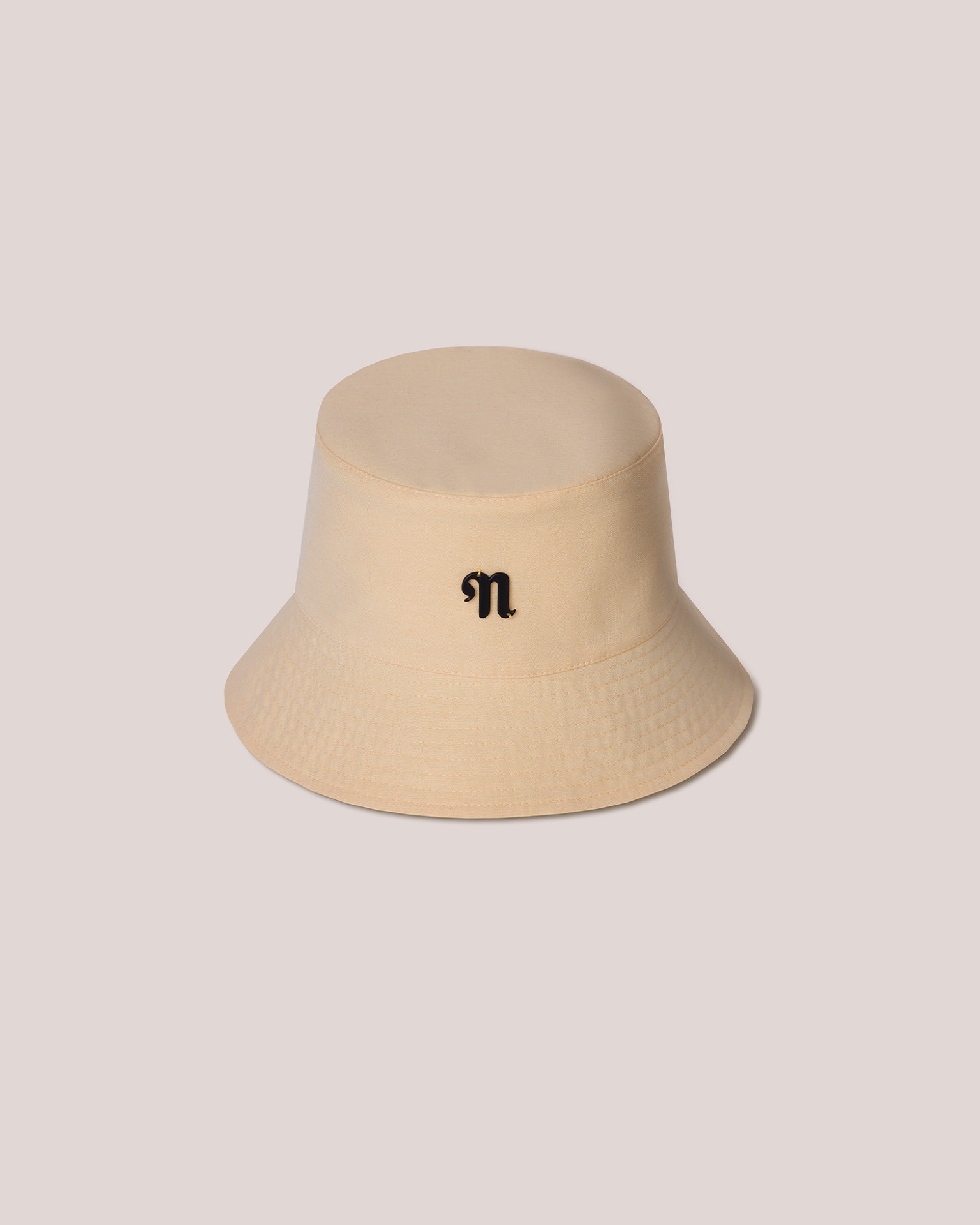 CARAN - Light poplin bucket hat - Eggshell - 1