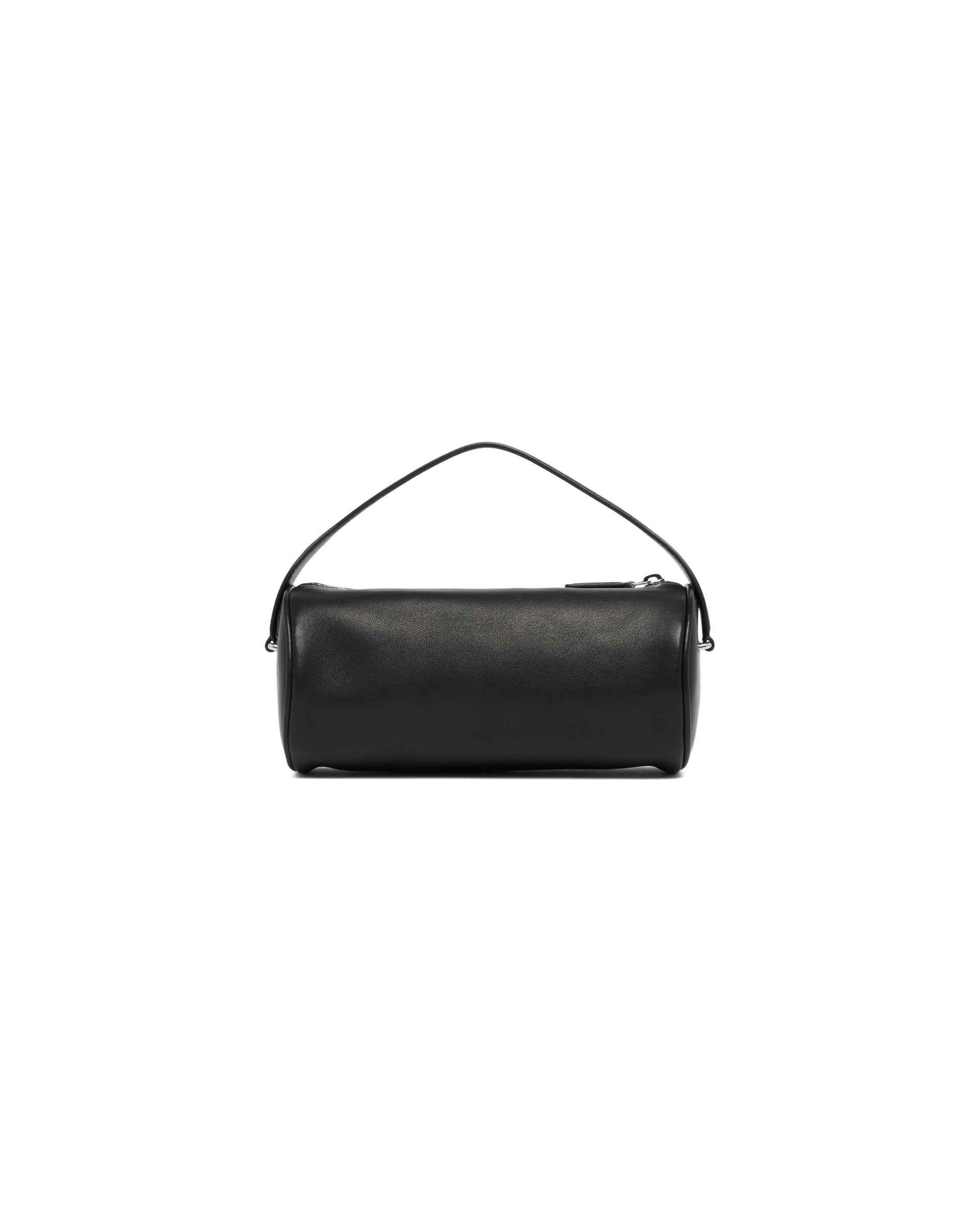 Black Leather Round 90's Bag - 7