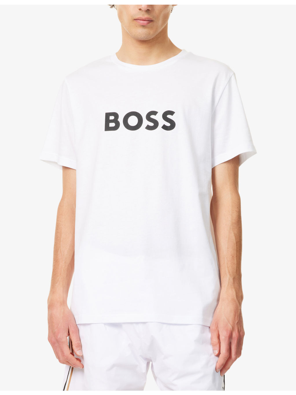 Brand-Print Crewneck Cotton-Jersey T-Shirt - 3