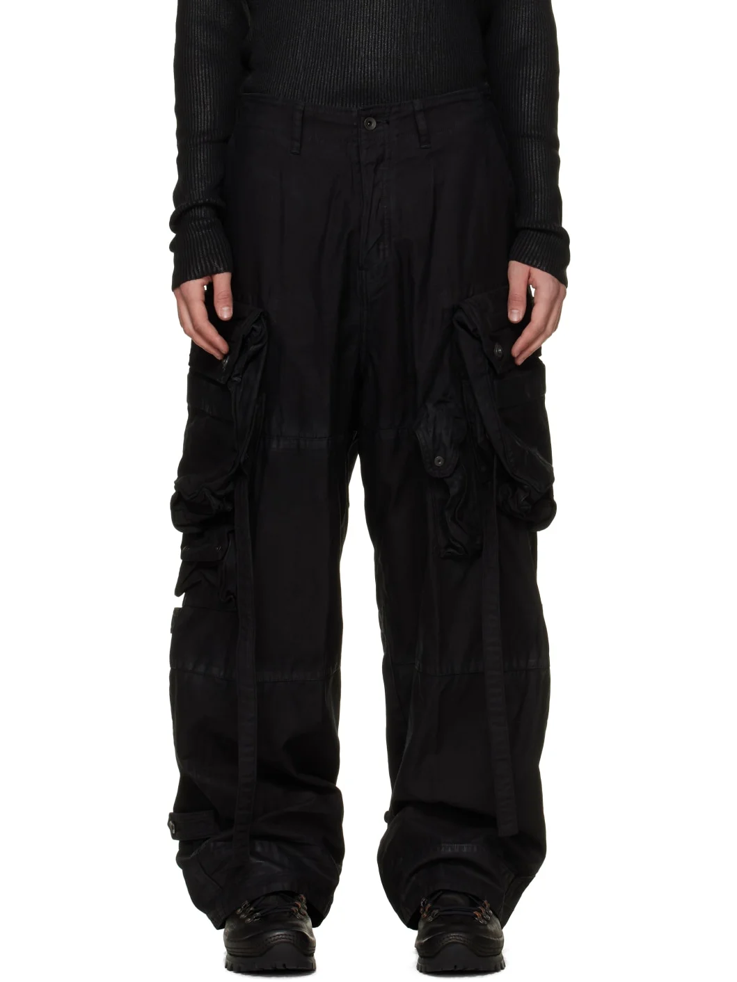 Black Gas Mask Pants - 1