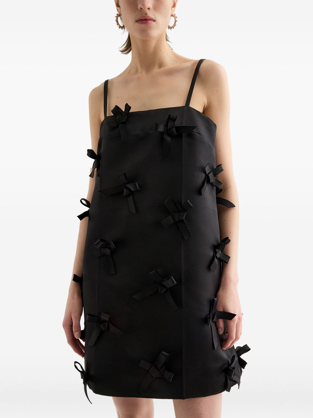 Duchess bow-embellished mini dress - 3