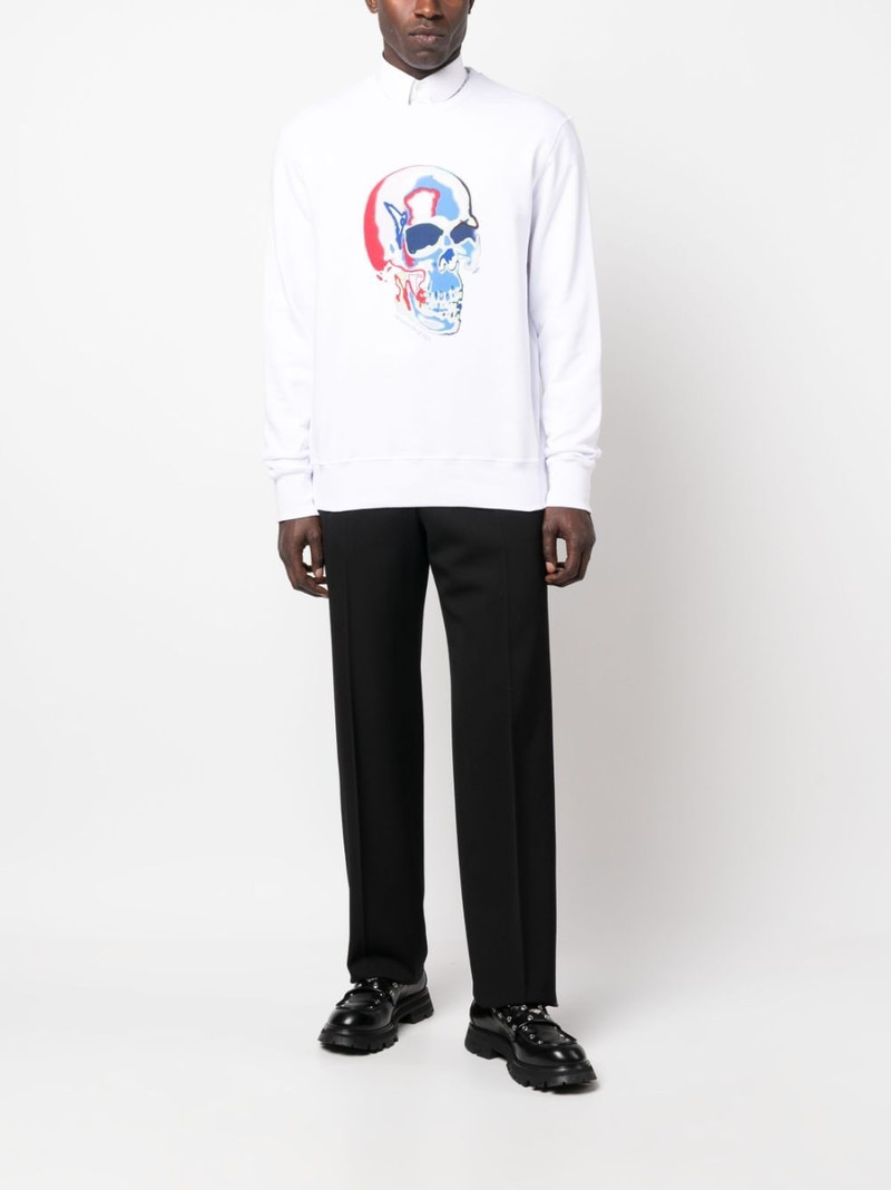 Alexander McQueen skull-print cotton sweatshirt outlook