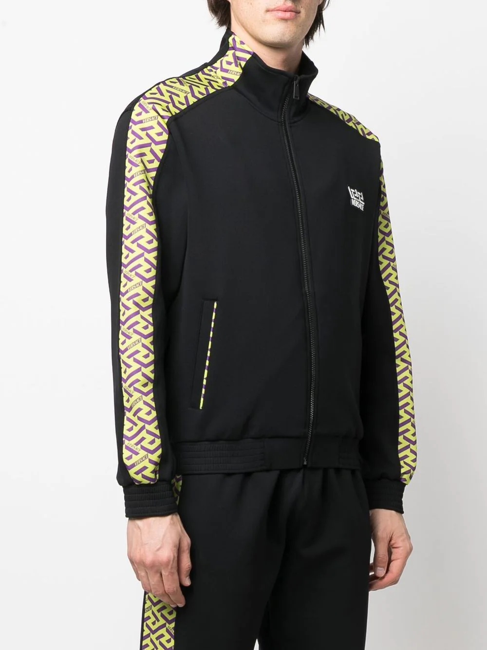 Greca-print track jacket - 3