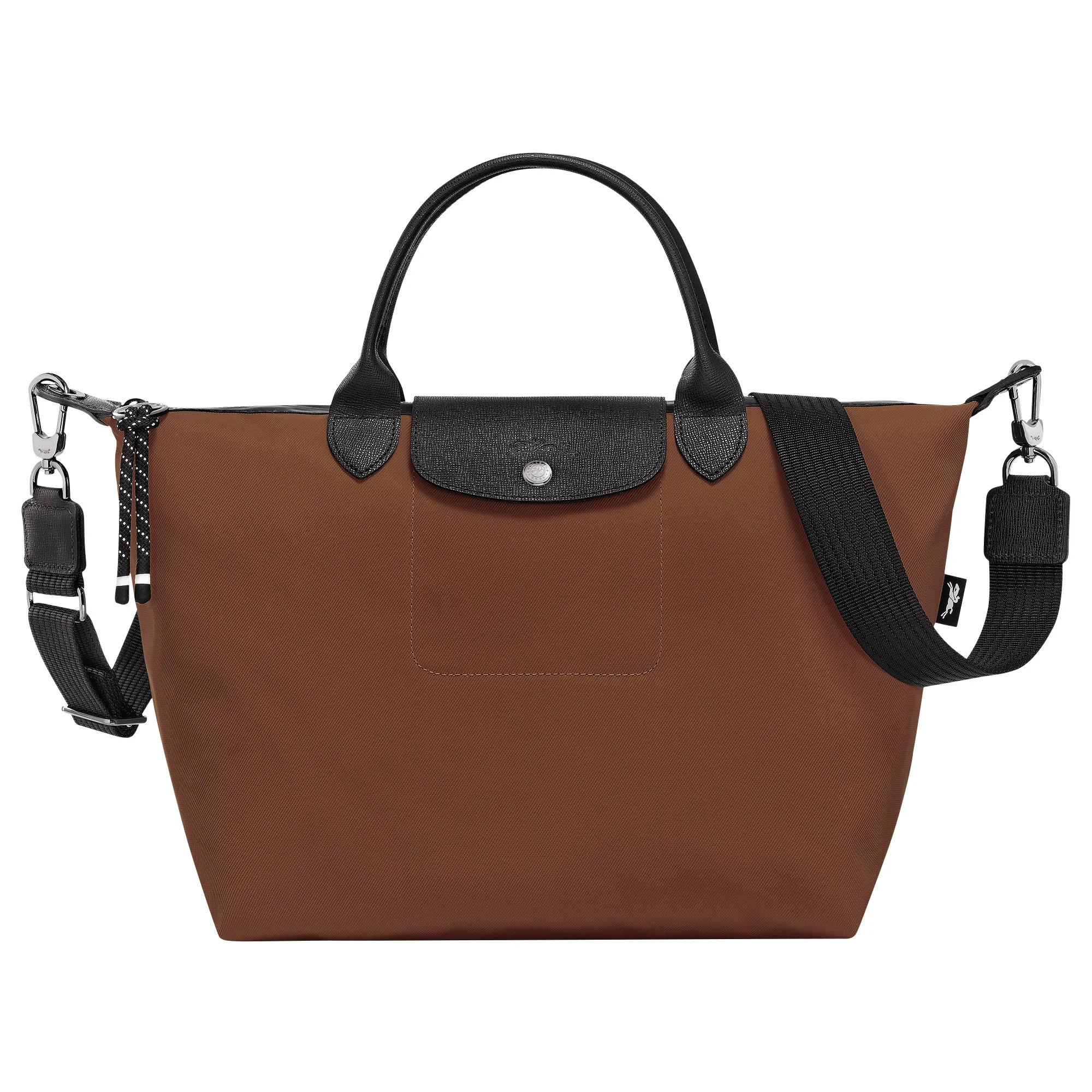 Le Pliage Energy L Handbag Chocolate - Recycled canvas - 1