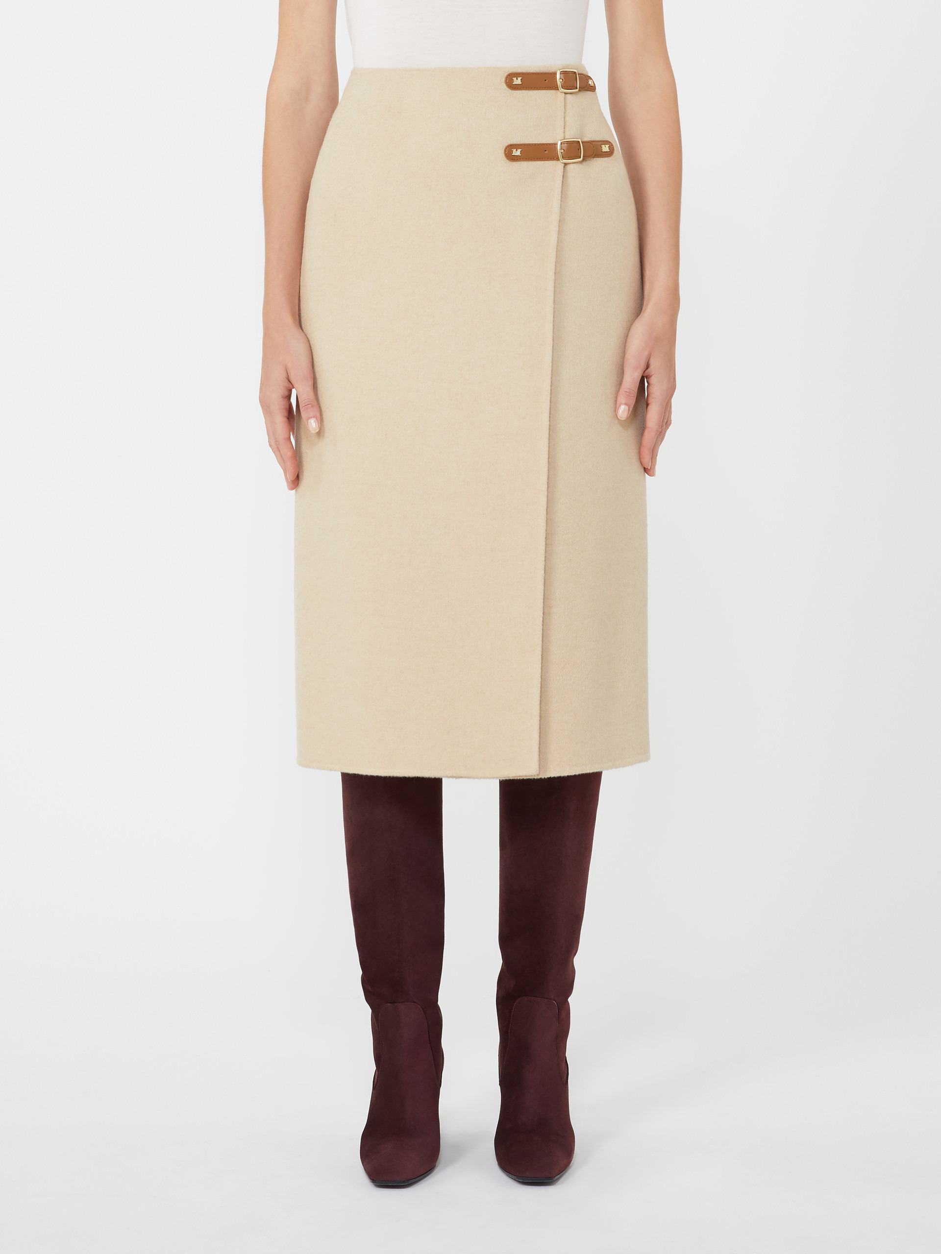 YORK Camel wrap skirt - 3