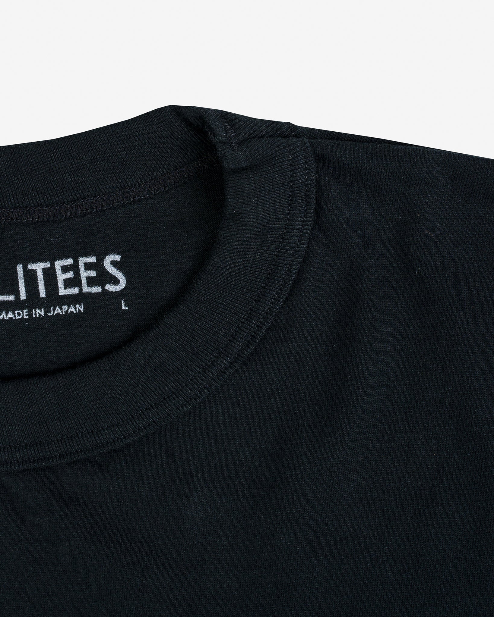 UTIL-BLK UTILITEES - 5.5oz Loopwheel Crew Neck T-Shirt - Black - 5