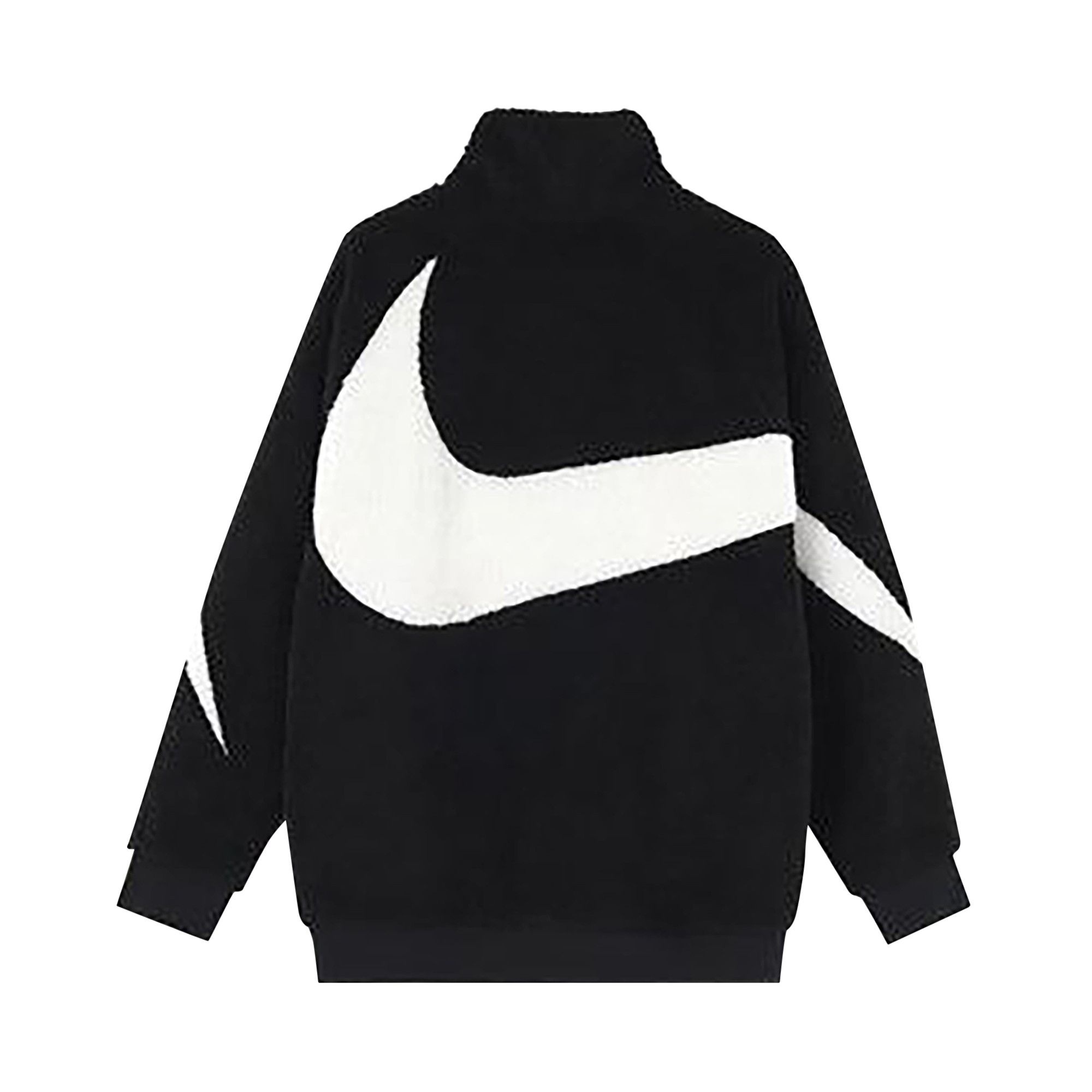 Nike Big Swoosh Reversible Boa Jacket 'Black' - 2