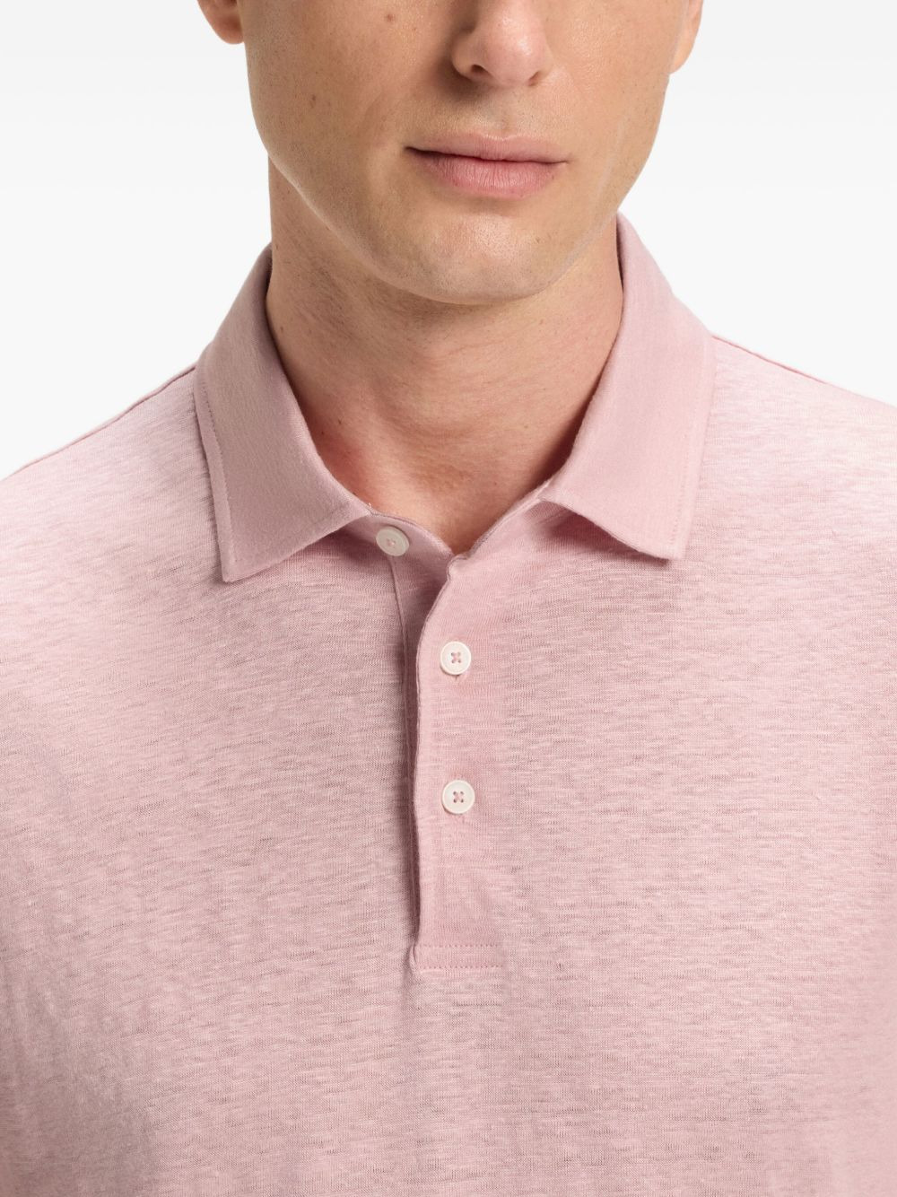 x David Beckham piqué polo shirt - 4