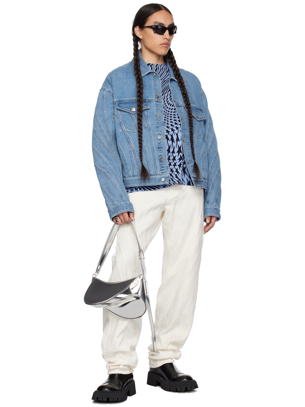 White Spiral Jeans - 4