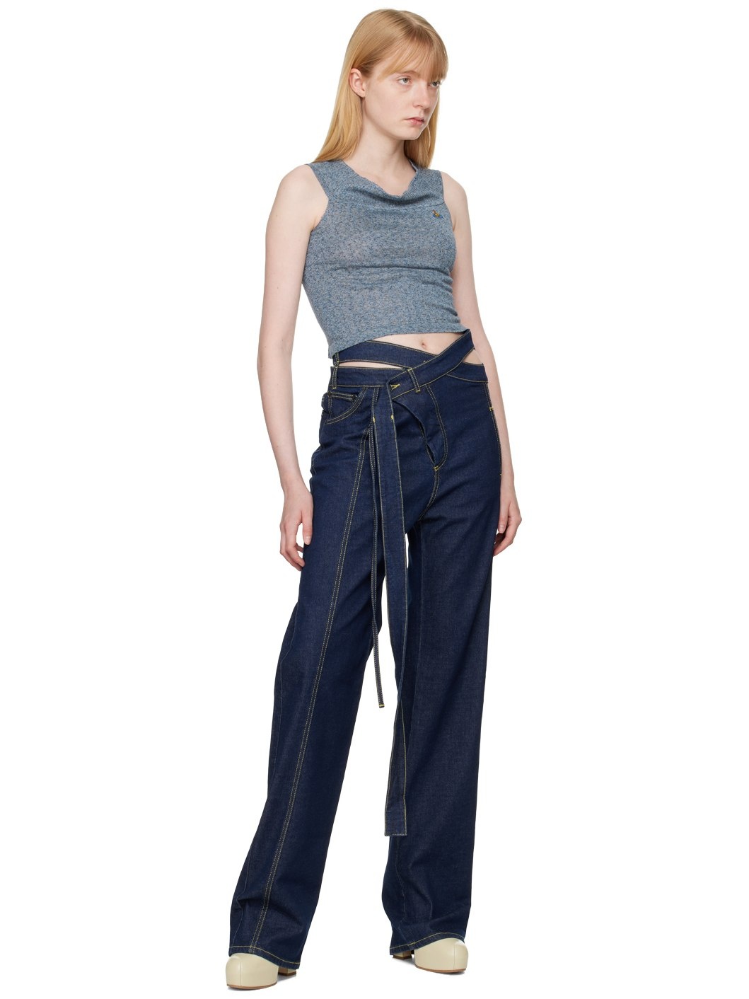 Blue Valentina Tank Top - 4