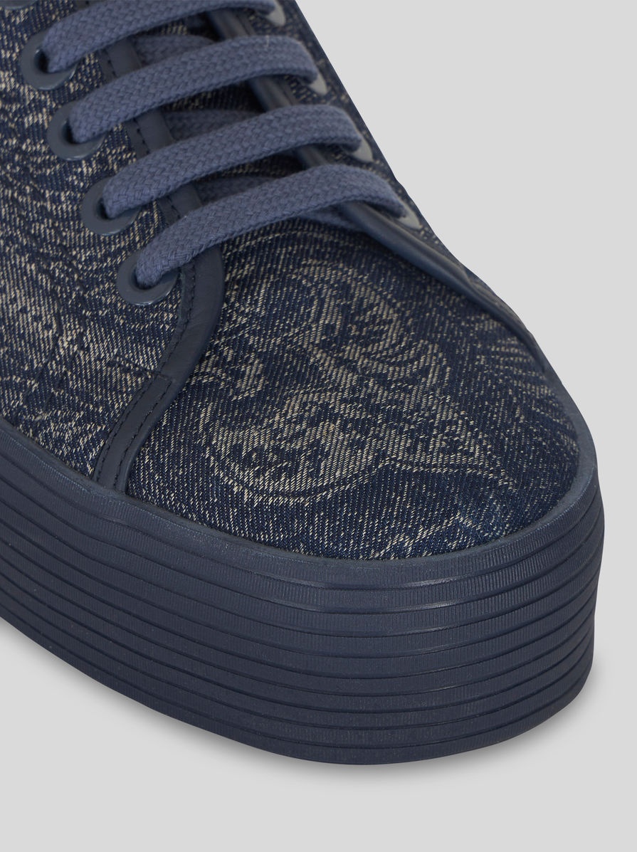 PAISLEY DENIM SNEAKERS - 4
