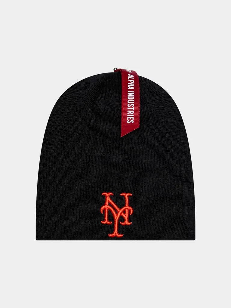 NEW YORK METS X ALPHA X NEW ERA KNIT BEANIE - 1