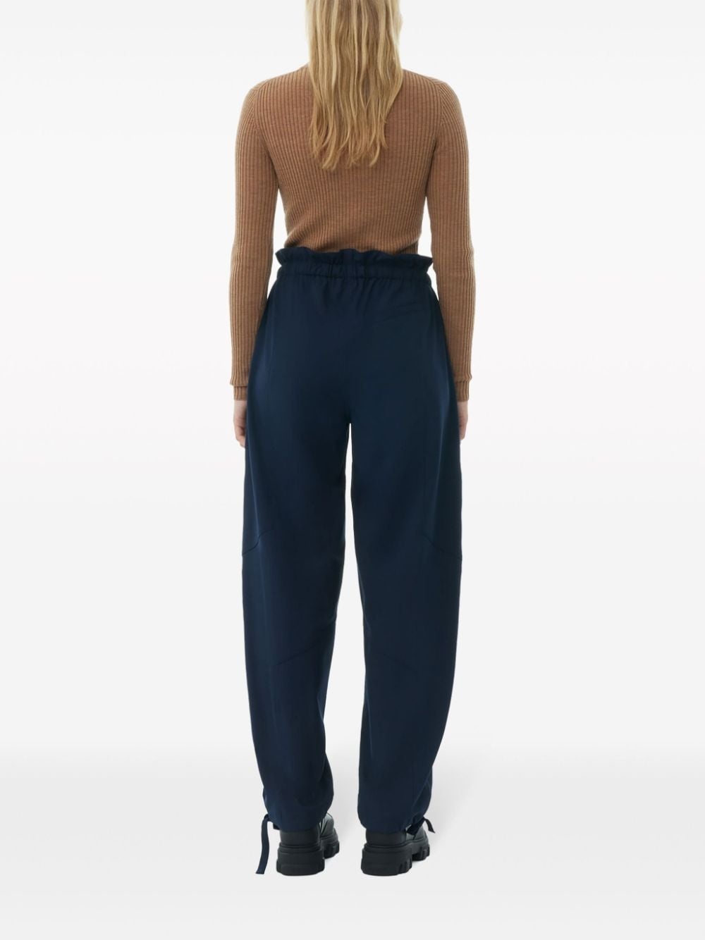 elasticated-waist trousers - 4