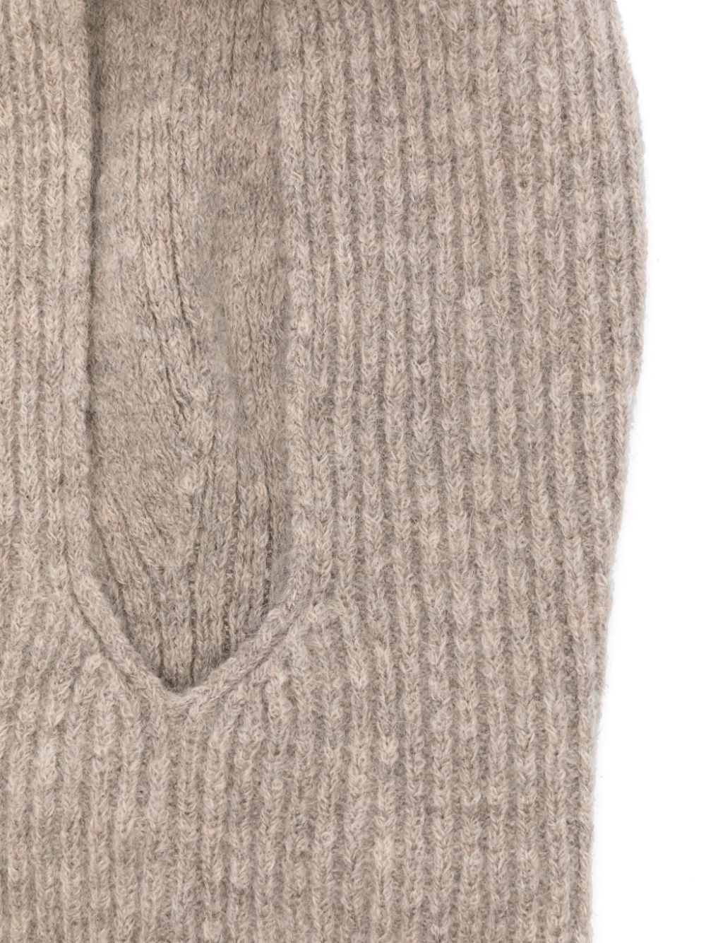 soft rib balaclava - 2