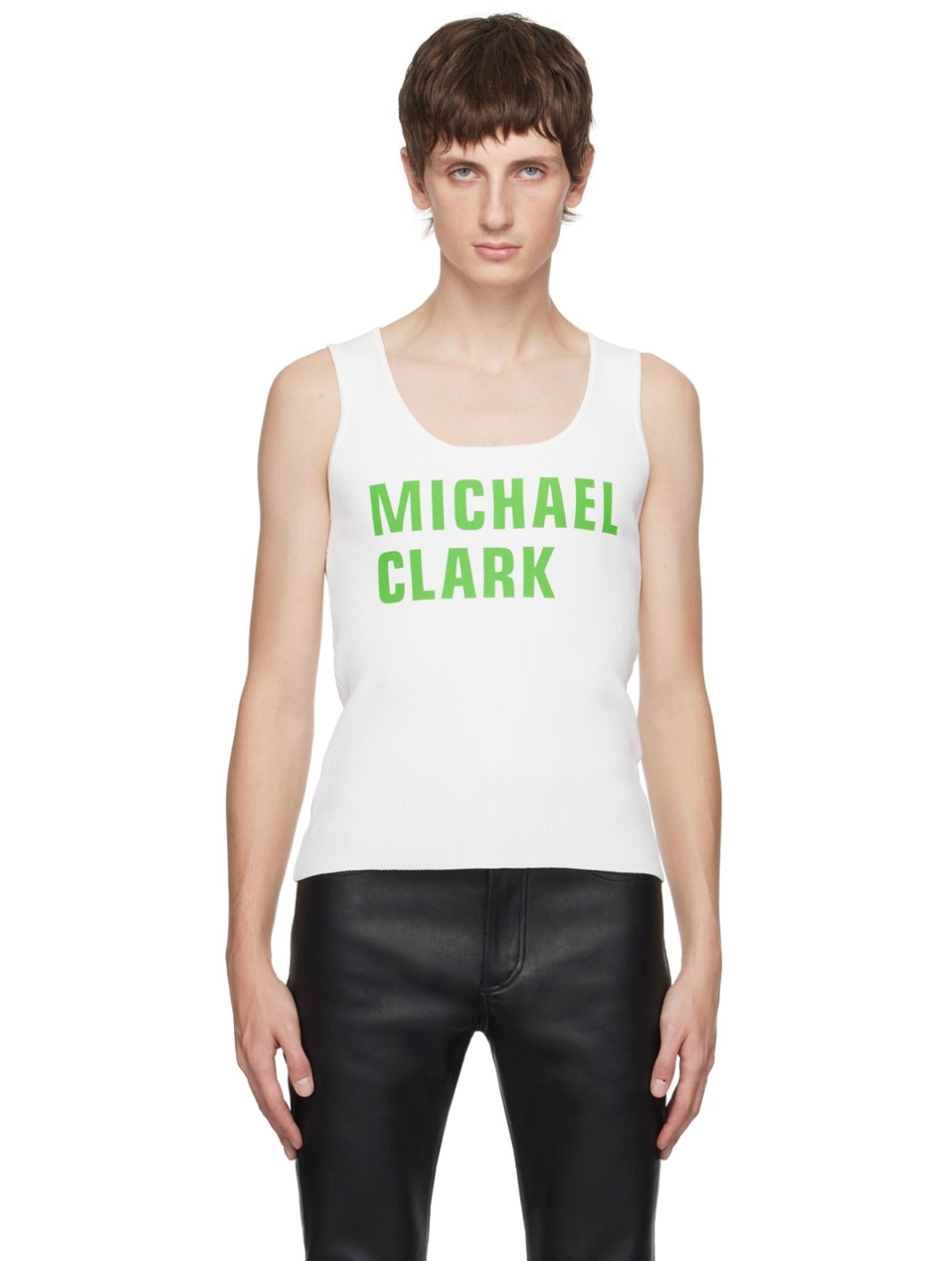 White Michael Clark Edition Tank Top - 1