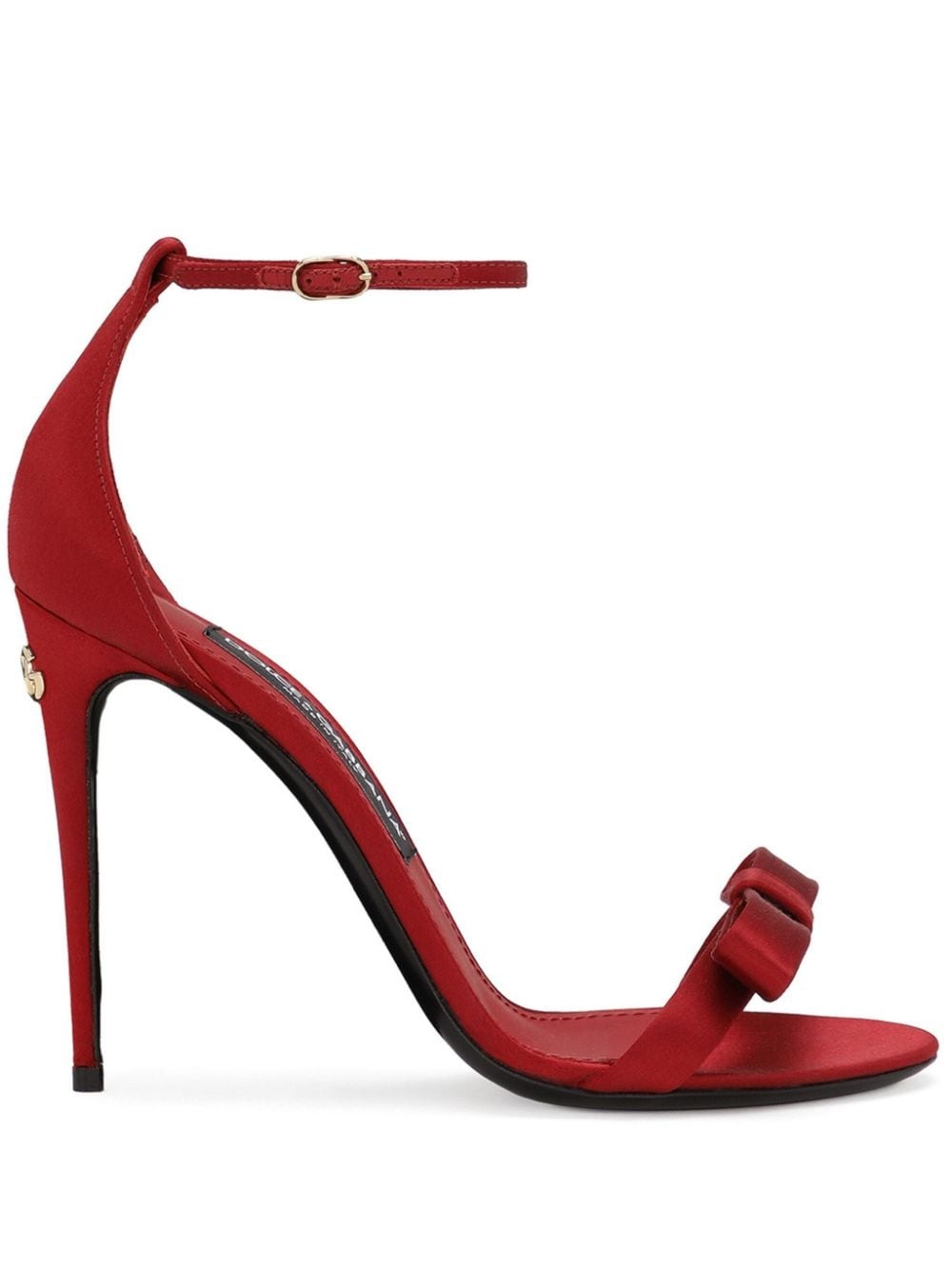 Dolce & Gabbana Keira 105mm bow-detail satin sandals