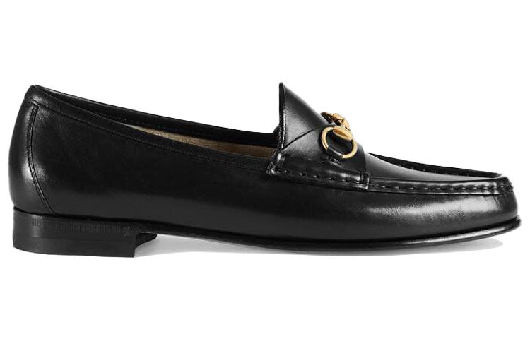 (WMNS) Gucci 1953 Horsebit Loafer 'Black Leather' 309701-BLM00-1000 - 2