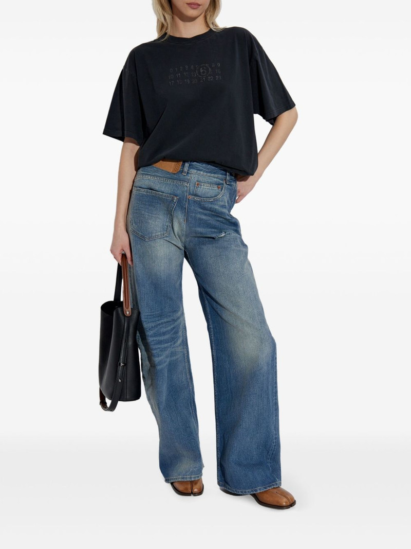 MM6 Maison Margiela Numbers-print cotton T-shirt outlook