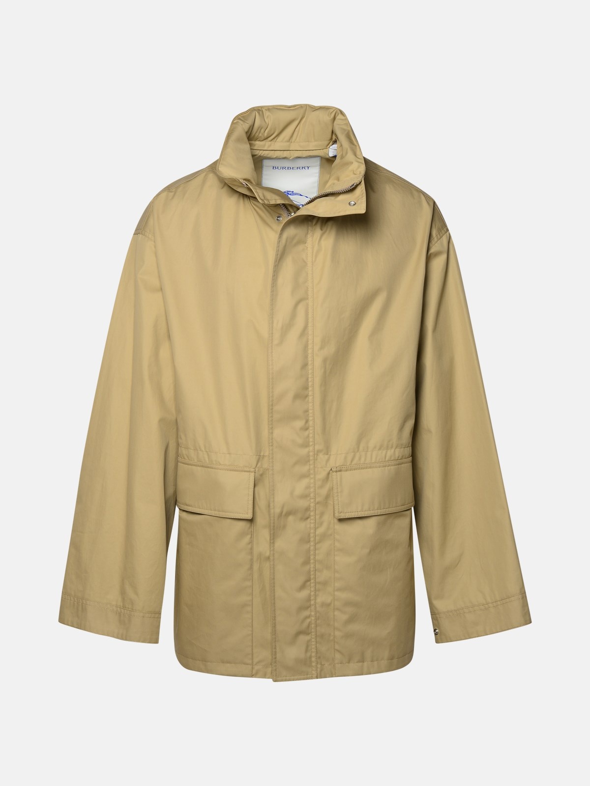 BEIGE COTTON PARKA - 1