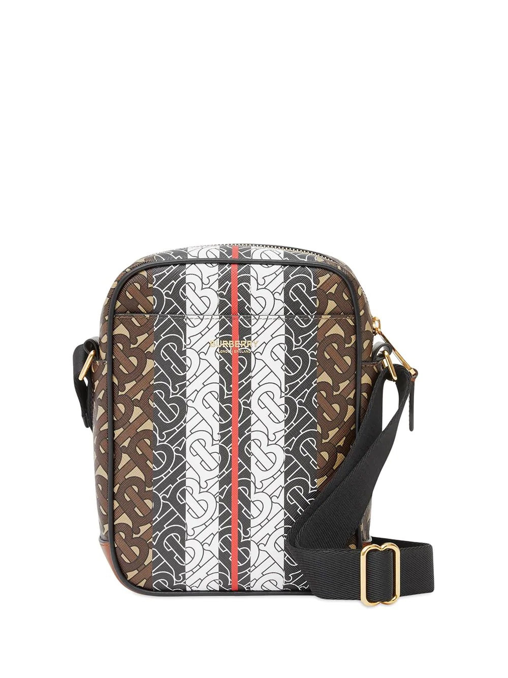 monogram stripe crossbody bag - 1