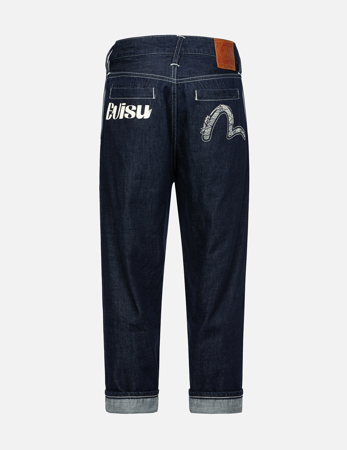 SEAGULL AND LOGO PRINT BALLOON FIT JEANS - 2