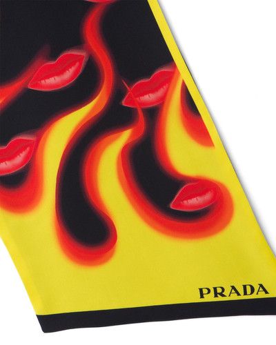 Prada Double Match silk scarf outlook