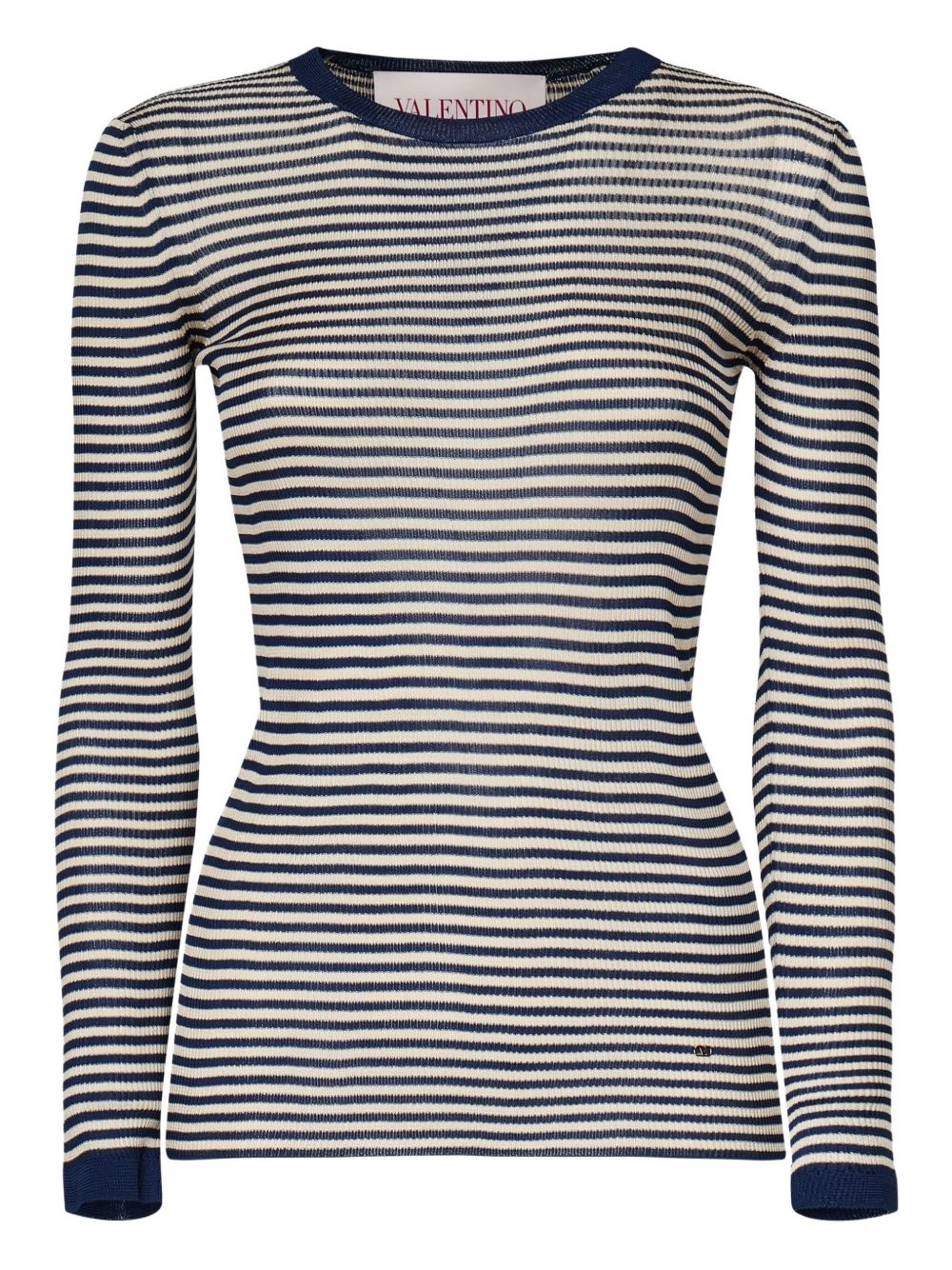 striped long-sleeved T-shirt - 1