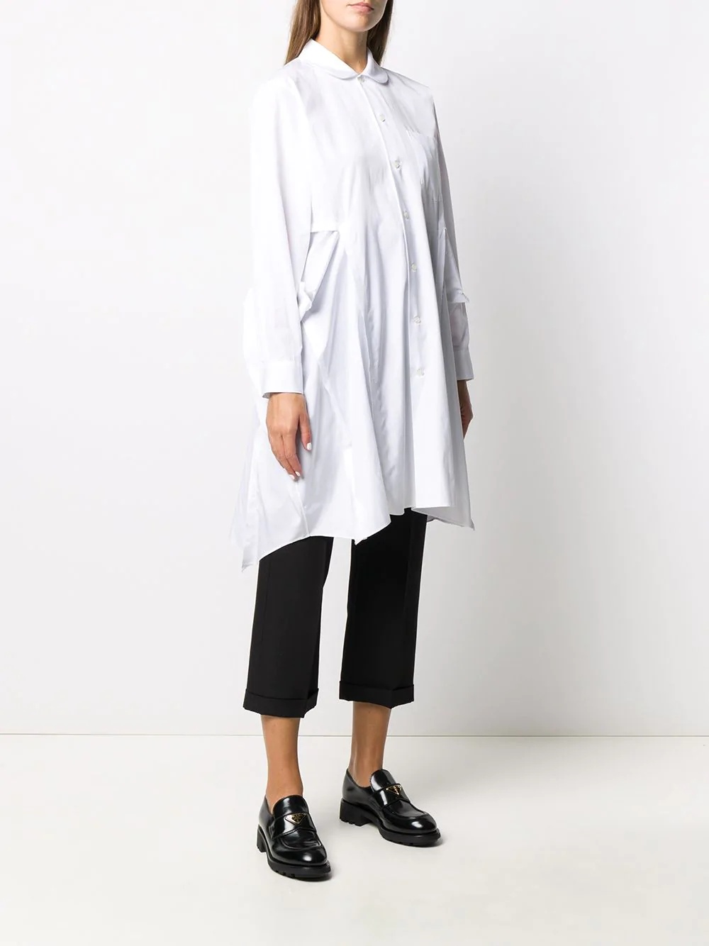 draped-side longline shirt - 3