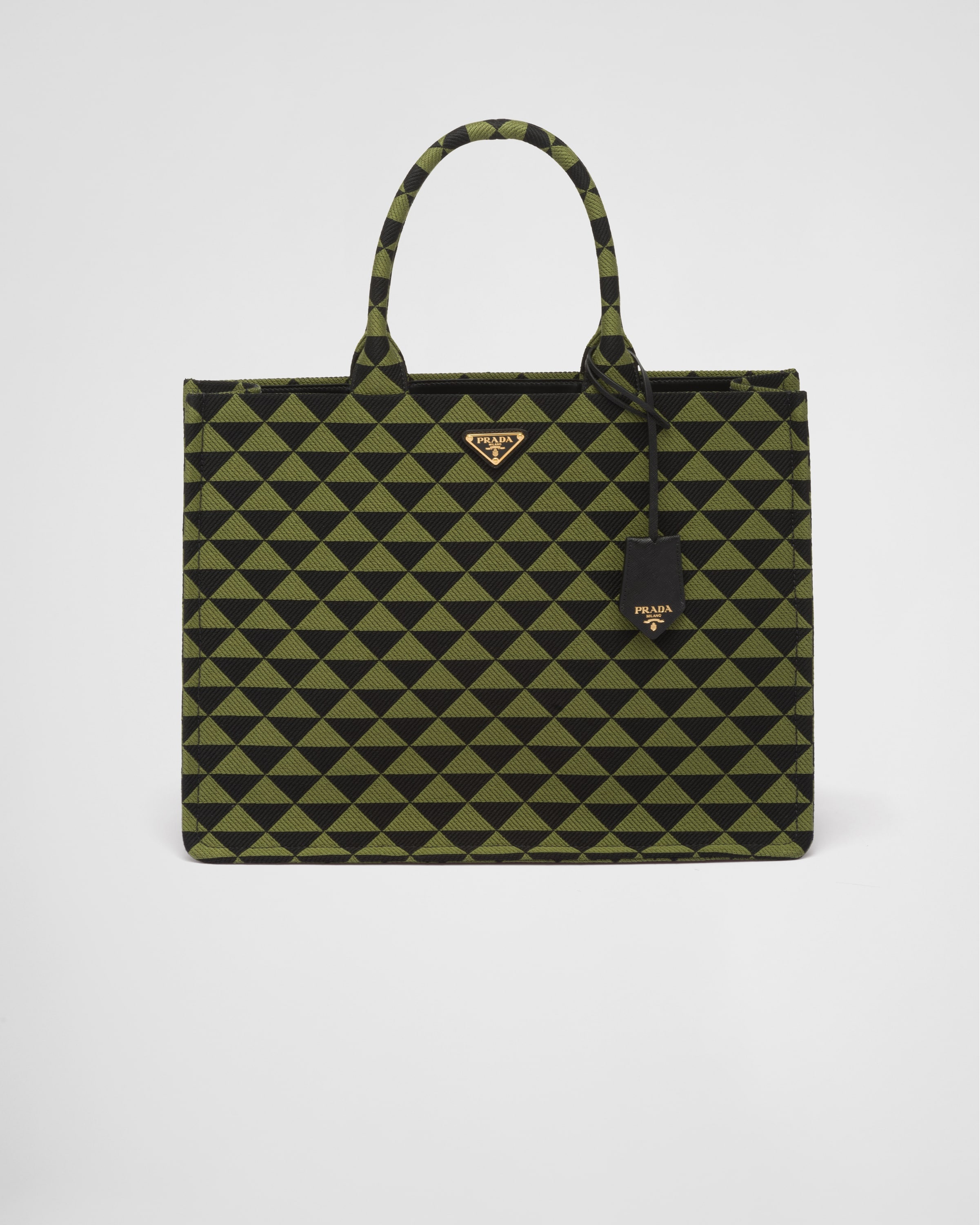 Prada Symbole embroidered fabric tote bag - 1