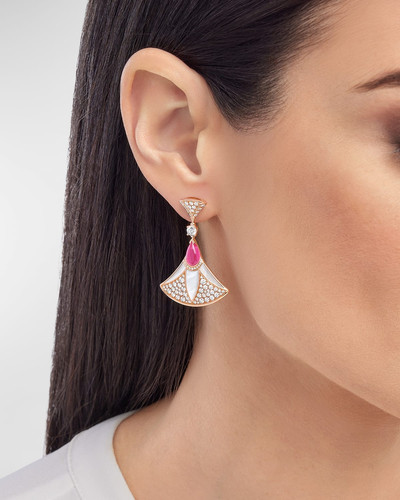 BVLGARI Divas' Dream 18K Rose Gold Earrings with Diamonds outlook