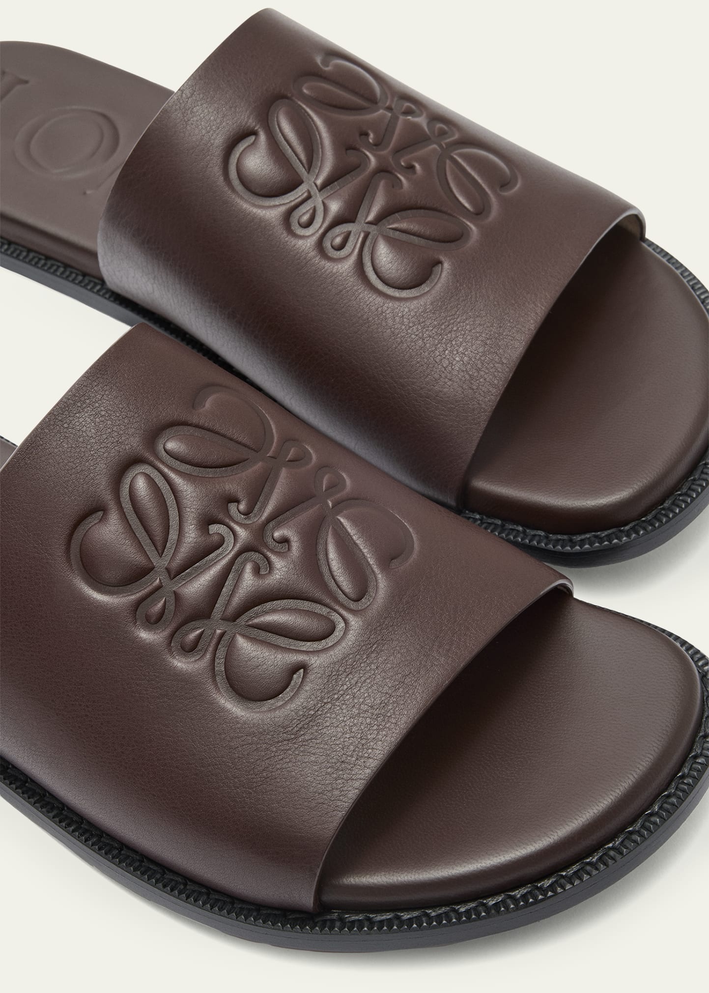 Men's Flex Anagram Soft Calfskin Slide Sandals - 3