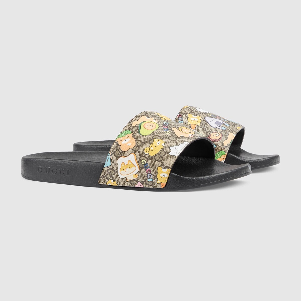 Men's Web animal print slide sandal - 2
