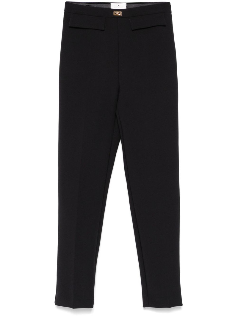 logo-plaque slim-fit trousers 1