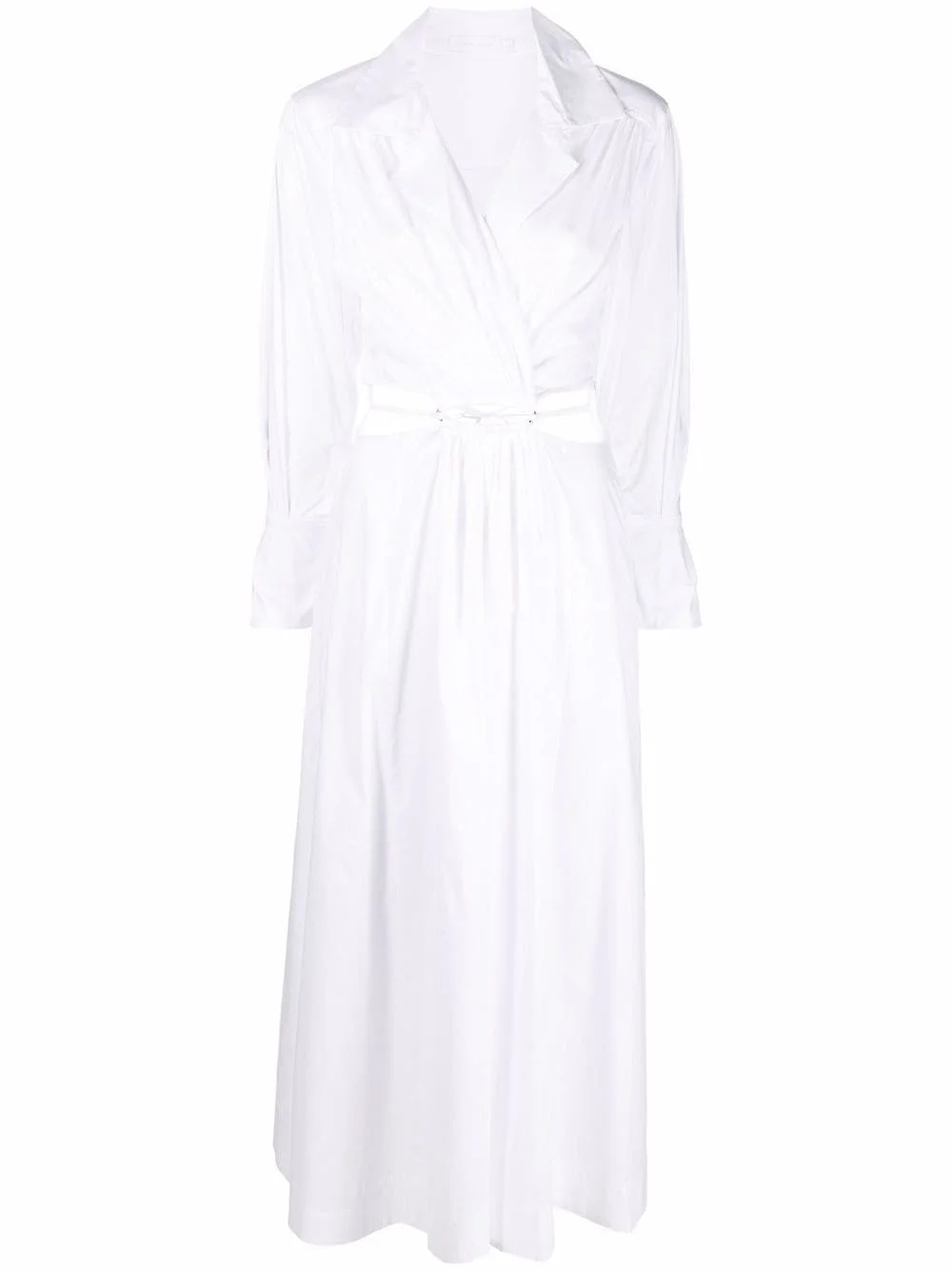 long-sleeve cut-out detail dress - 1