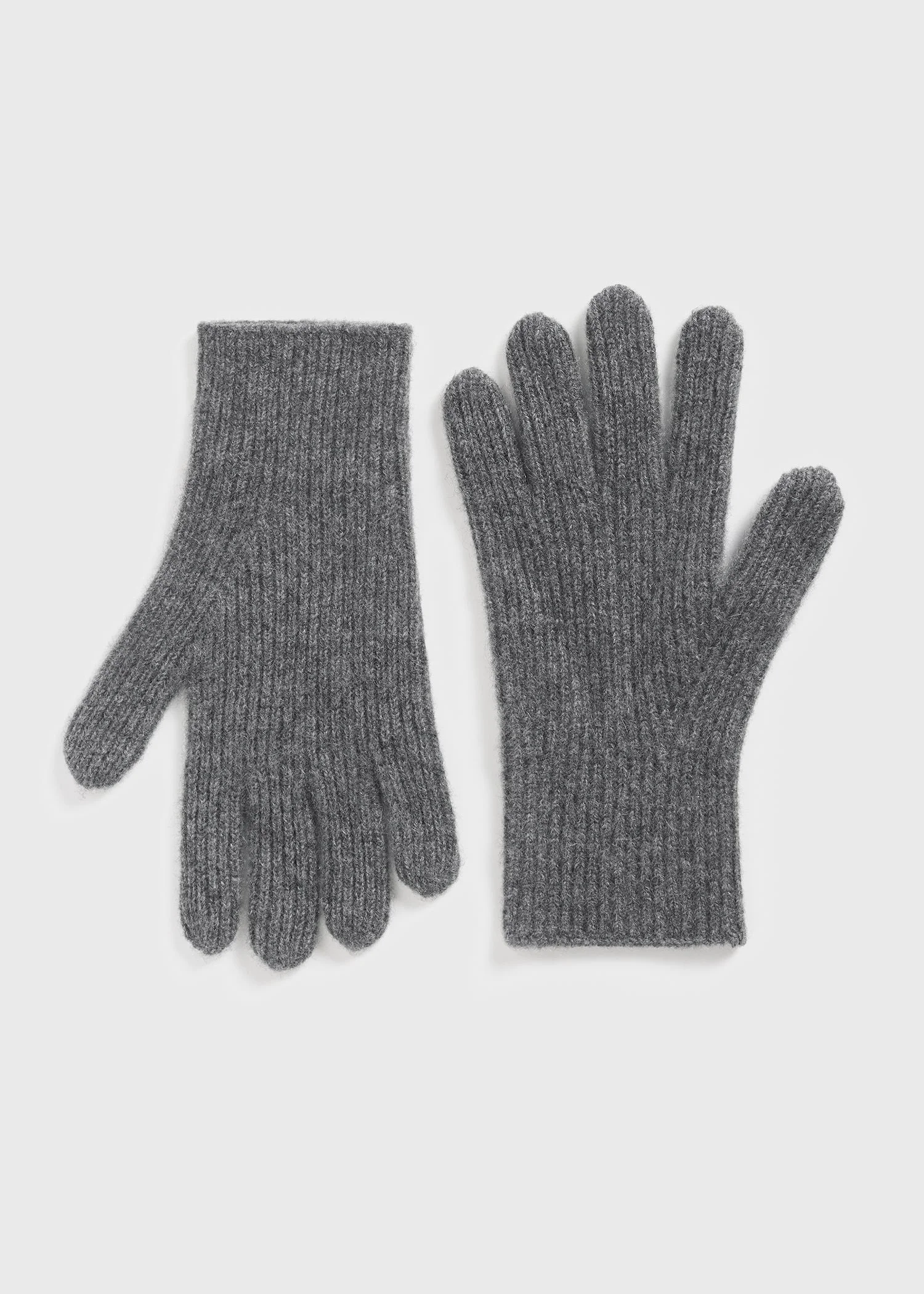 Cashmere gloves charcoal - 1